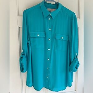 NWOT Ann Taylor LOFT “Silk Like” Blouse